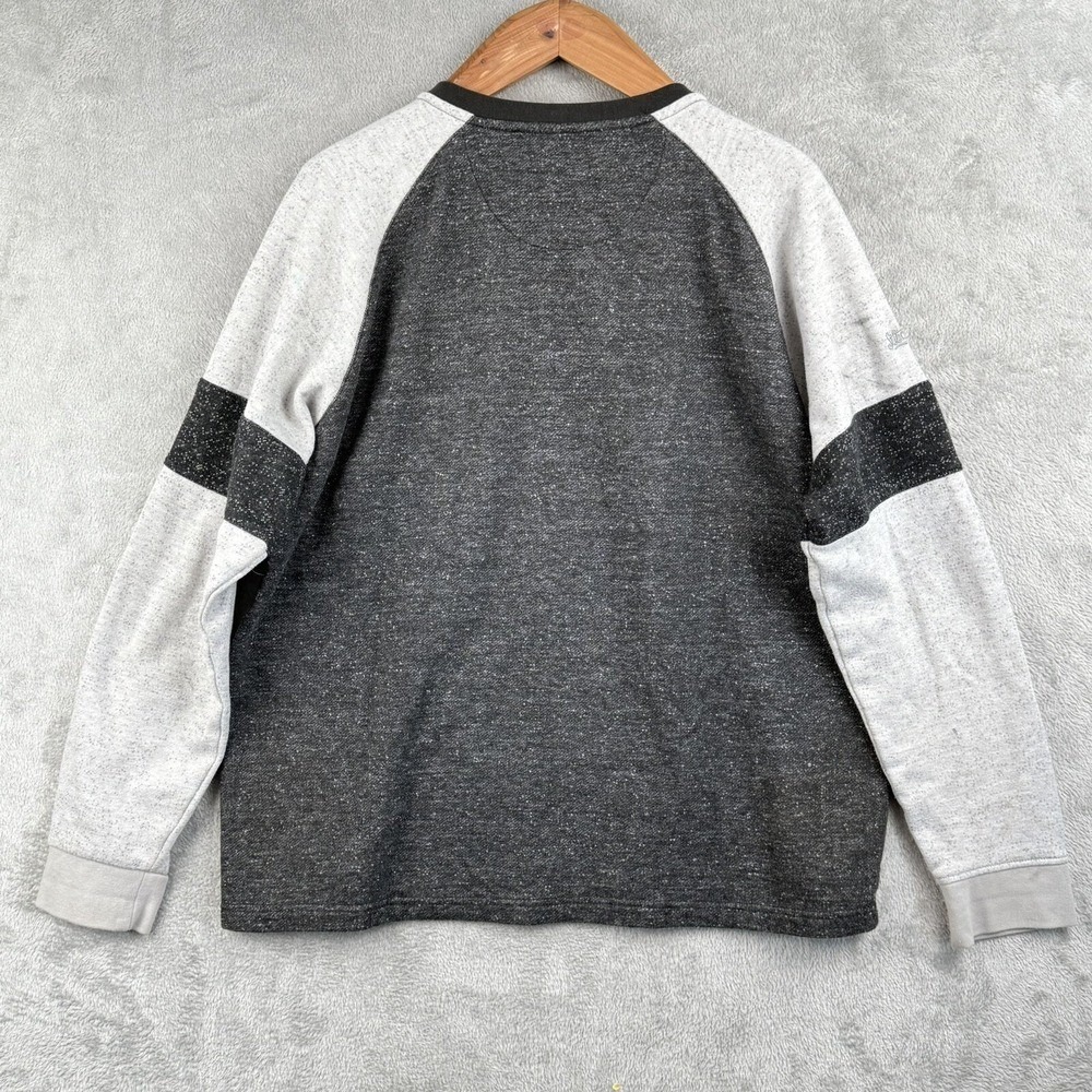 Stitches Pittsburgh Pirates Henley Shirt Mens XL Gray Vintage Logo MLB Sports - Picture 2 of 8
